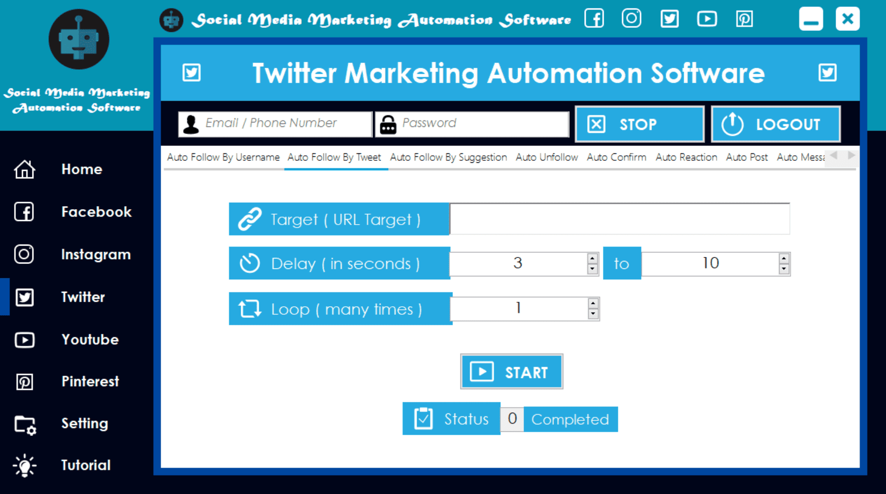 Auto Follow By Tweet