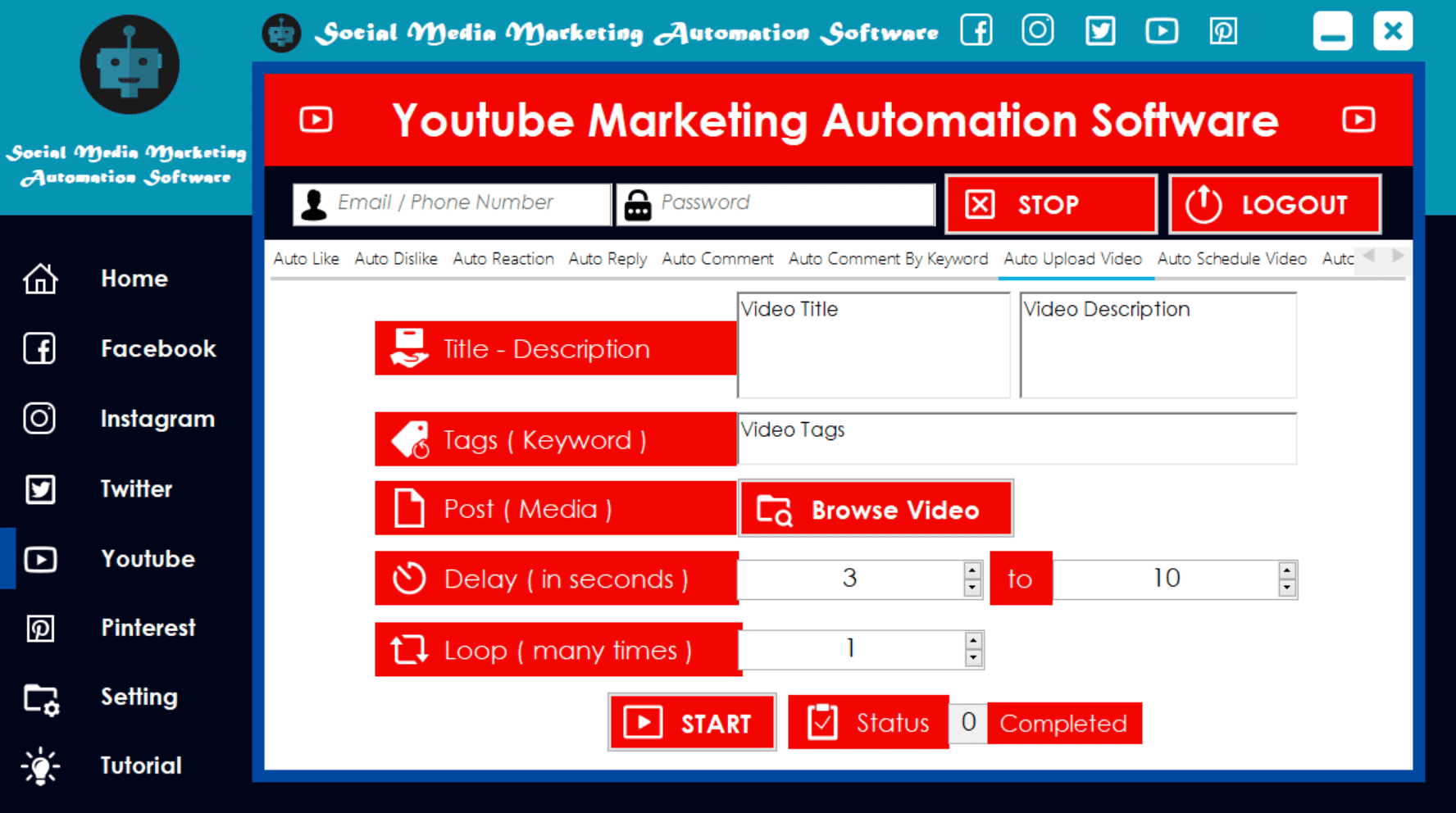 Auto Upload Video